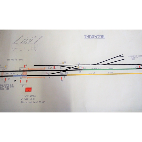 434 - British Railways rolled (original) signal box diagram 