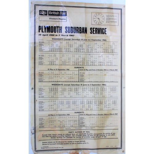 436 - British Rail posters - Broad St - Richmond 1981 timetable, Steam on the Met, Watford Jnc Departures ... 