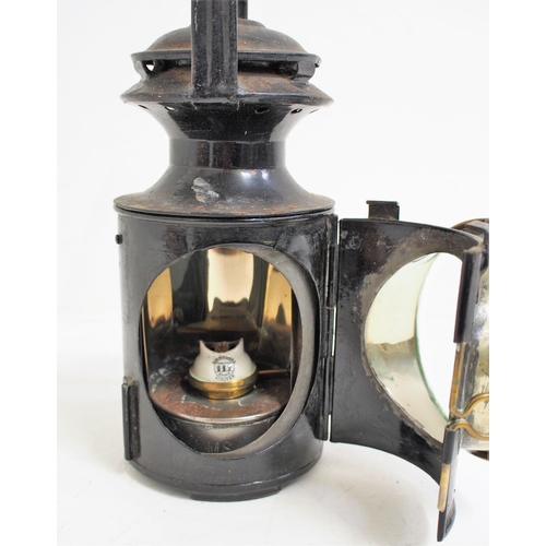 476 - London Midland & Scottish Railway small three aspect handlamp, complete & good condition. (Mailbox/C... 