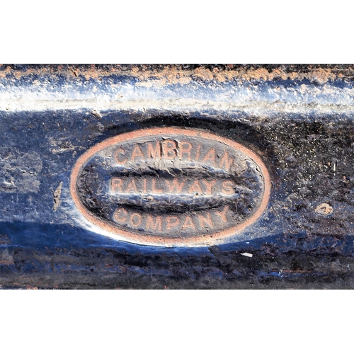 481 - Cambrian Railway C/I fireplace fender, 48 1/2