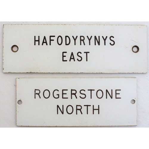 483 - British Railways (Western) trafolite signal box shelf plates 