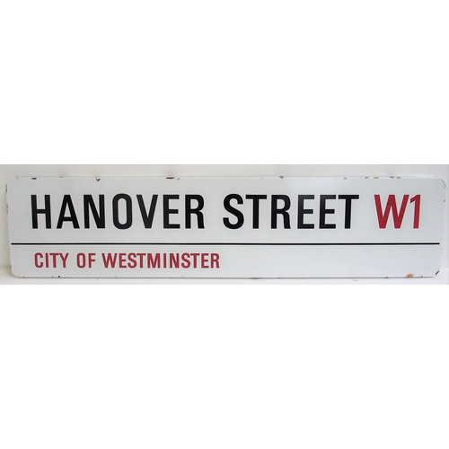 503 - Street sign - flanged enamel 