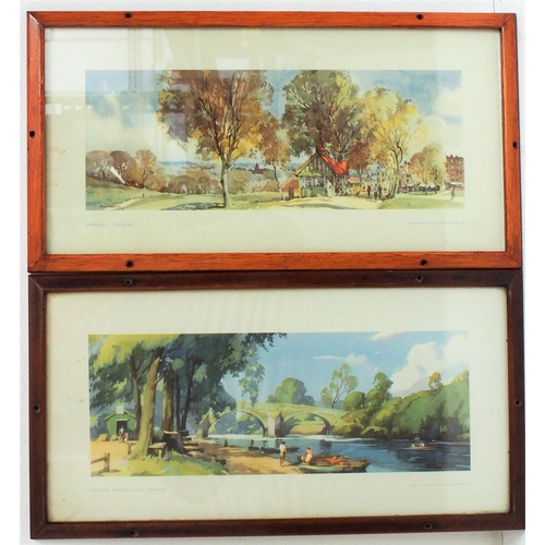 509 - British Railways framed & glazed carriage prints - 