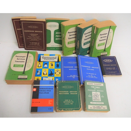 519 - Quantity of British Railways/Underground  public timetables etc. (Dispatch by Mailboxes/Collect from... 