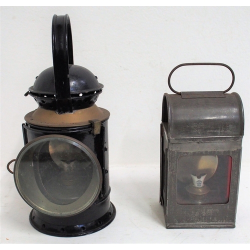 520 - Great Western Railway 3 aspect handlamp, BR(W) loco gauge glass lamp, both complete & in good order.... 