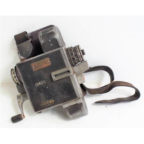 530 - Bus/Tram Conductor's Setright ticket machine with leather strap. (Dispatch by Mailboxes/Collect from... 