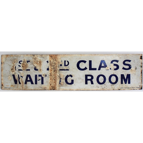 559 - Station early enamel sign 