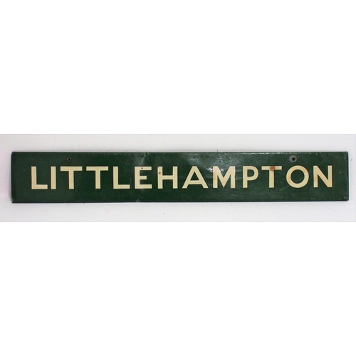 69 - British Railways (Southern) tinplate station sign 