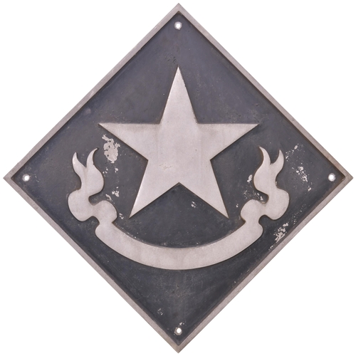 144 - A depot plaque for IMMINGHAM featuring a Star and Garter. Cast aluminium, 17¾