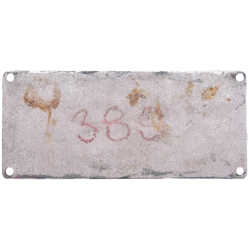 132 - A worksplate, ENGLISH ELECTRIC/VULCAN FOUNDRY 3135/D685 from a BR Class 40 No D389 allocated new to ... 