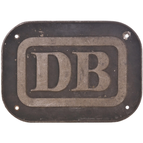 135 - A nameplate, FRACHTVERBINDUNGEN, and its DB badge, from BR Class 90 electric locomotive No 90 029 bu... 