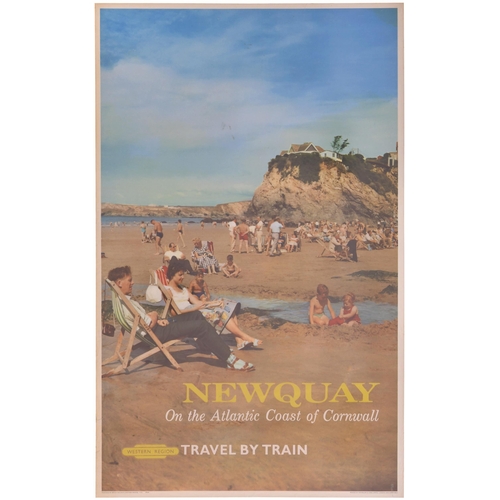 203 - A BR(W) double royal poster, NEWQUAY, on the Atlantic coast of Cornwall, rolled. (PR192/61) (Postage... 