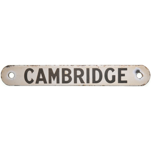 264 - An LNER shedplate, CAMBRIDGE, enamel, 9¾