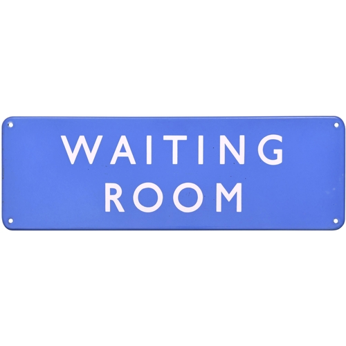 291 - A BR(Sc) doorplate, WAITING ROOM, (f/f), enamel, 18