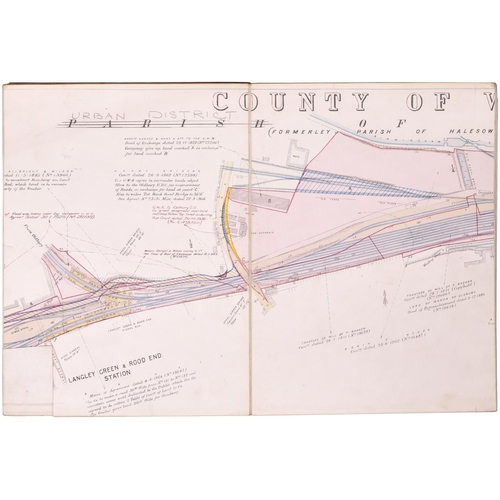 298 - A set of GWR plans, Stourbridge to Smethwick and Handsworth, 1927, includes Smethwick Junction, Lang... 