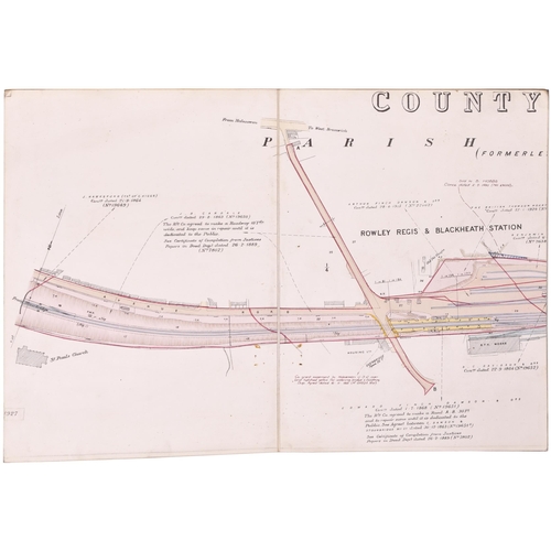 298 - A set of GWR plans, Stourbridge to Smethwick and Handsworth, 1927, includes Smethwick Junction, Lang... 