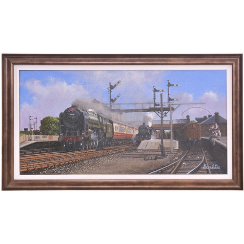 336 - An original painting, Britannia Class 70033 CHARLES DICKENS passing Lichfield Trent Valley with the ... 