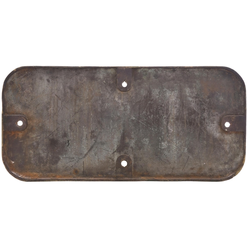 349 - A GWR cabside numberplate, 5020, from a 4073 Castle Class 4-6-0 named TREMATON CASTLE. Cast brass, t... 