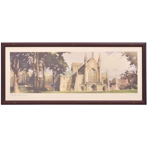 350 - A carriage print, WINCHESTER CATHEDRAL, HAMPSHIRE, by Claude Buckle (Postage Band: C)