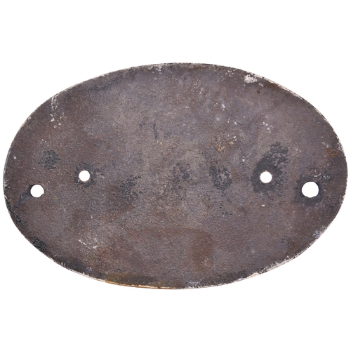 353 - A wagonplate, NORTH STAFFORDSHIRE RAILWAY COMPANY, cast iron, 8½