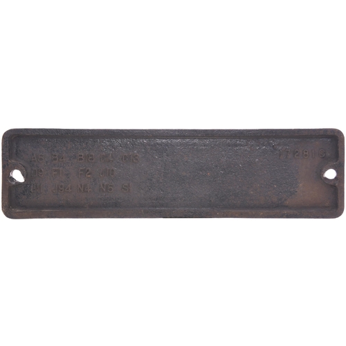 393 - A smokebox numberplate, 64397, from a Great Central Railway Class 9J, LNER J11 Class, 0-6-0 No 5282 ... 