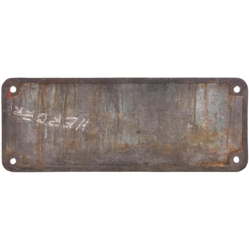 406 - A numberplate No 21. From Yorkshire Engine 2343 of 1934, a standard gauge 0-4-0ST, new to Steel Peec... 