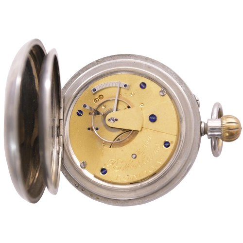 420 - A Brecon and Merthyr Railway pocket watch by Rotherhams, the face inscribed B&MR, 47. (Postage Band:... 