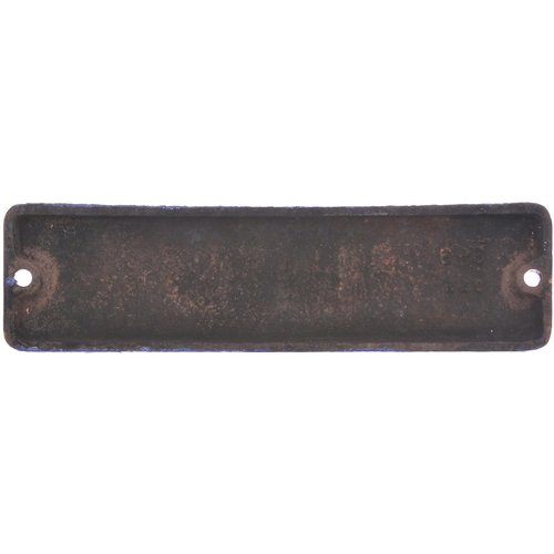 426 - A smokebox numberplate, 65858, from a North Eastern Railway Class P3, LNER J27 Class, 0-6-0 No 1230 ... 