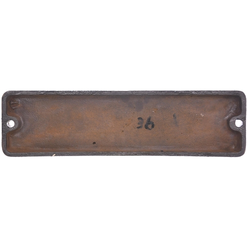 458 - A smokebox numberplate, 48741, from a Stanier type 8F 2-8-0 built to LNER order at Darlington, Works... 