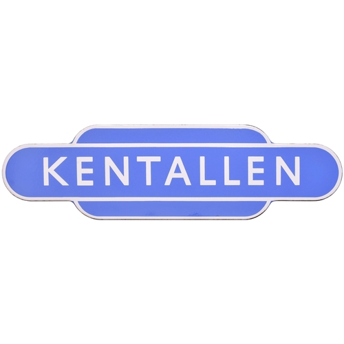 88 - A BR(Sc) totem sign, KENTALLEN, (f/f), from the Ballachulish branch which closed in 1966. Excellent ... 