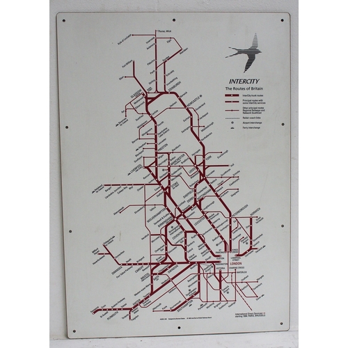 108 - British Rail Intercity formica system map, 16 1/2