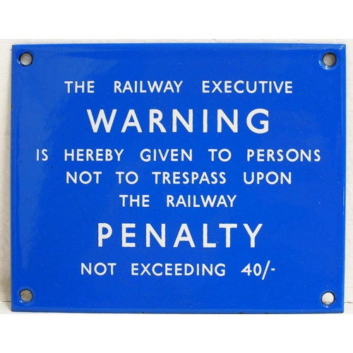 119 - British Railways (Scottish) Rly Executive small trespass notice 5