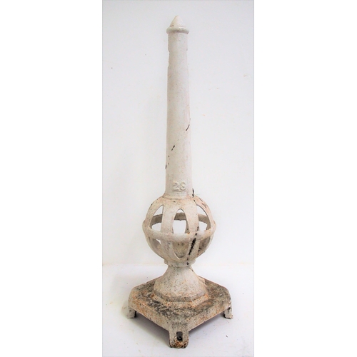 Great North of Scotland Railway C/I signal finial, 29" tall. (Dispatch by Mailboxes/Collect from Banbury Depot)