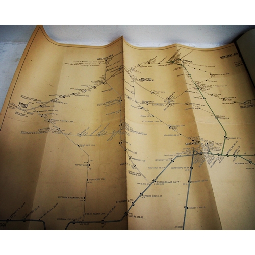 146 - British Railways (Eastern) rolled detailed map plans of Norwich Division, Highland Rly , Leven & Eas... 