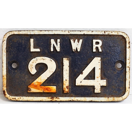 159 - London North Western Railway C/I goods shed registration plate 