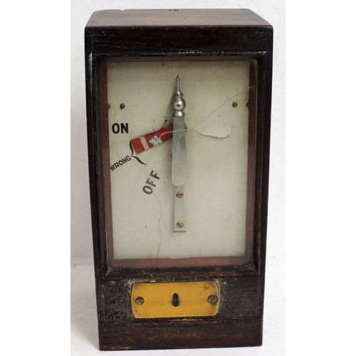 173 - Great Western Railway Tyers pattern wooden cased home signal repeater/indicator with brass plate 