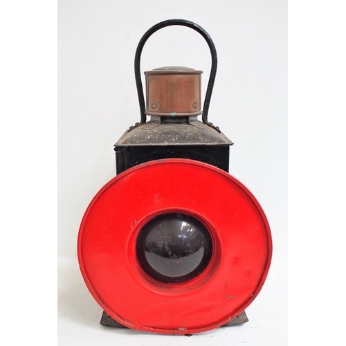 192 - British Railways (Southern) plated buffer stop lamp case, no reservoir, bottom base plate loose othe... 