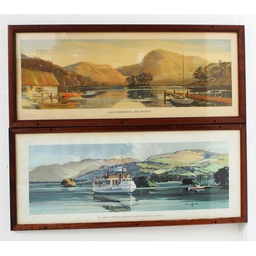 194 - British Railway (LMR) framed & glazed carriage prints (non original frames) 