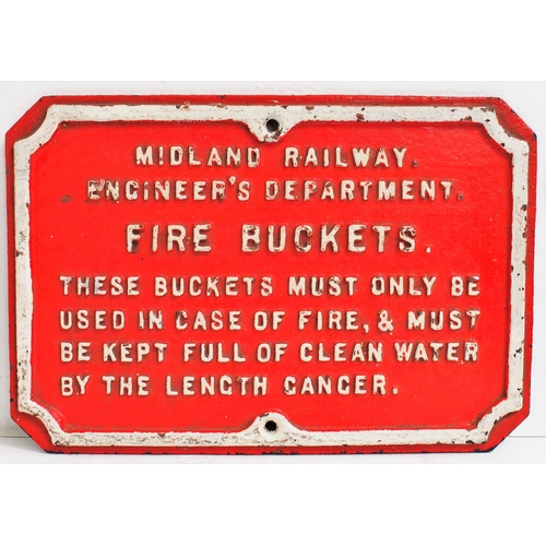 208 - Midland Railway C/I Fire Buckets notice, 14