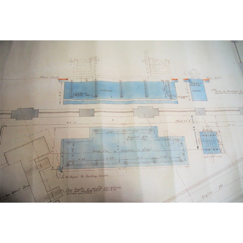 258 - Selection of rolled plans & sections - Greensfield Engine Shed (accommodation for Pacific type engin... 