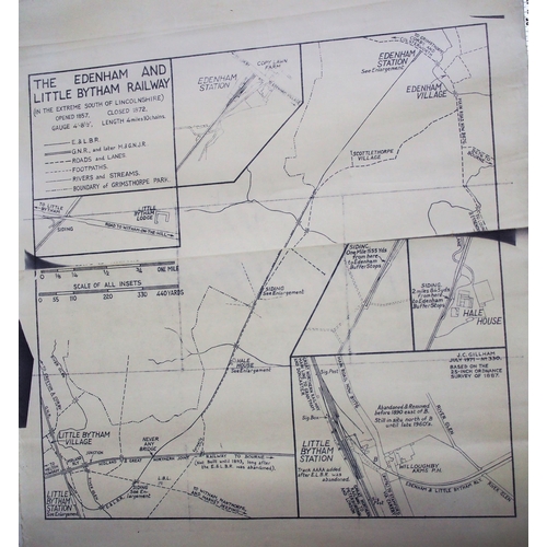 260 - Selection of plans, maps & sections - Gloucestershire, Edenham, North Cornwall, Norwich & Spalding, ... 