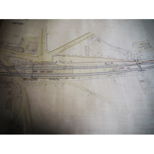 266 - Quantity of maps & plans - Knowle & Dorridge 1958 survey, LNER UK map, BR(LMR) route map, Johnstone'... 