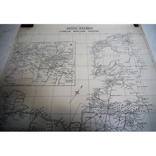 266 - Quantity of maps & plans - Knowle & Dorridge 1958 survey, LNER UK map, BR(LMR) route map, Johnstone'... 