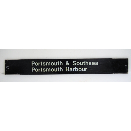 325 - British Railways (Southern) wooden double sided station finger board 