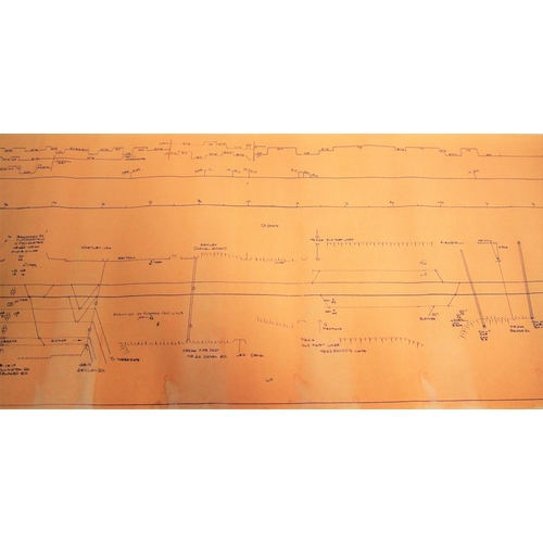 343 - Quantity of rolled paper maps of Leeds area lines, Leeds site plans, sections etc. (Dispatch by Mail... 