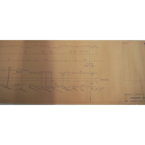 343 - Quantity of rolled paper maps of Leeds area lines, Leeds site plans, sections etc. (Dispatch by Mail... 