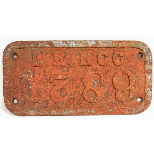 383 - Midland Railway Northern Counties Committee Railway, C/I wagonplate 