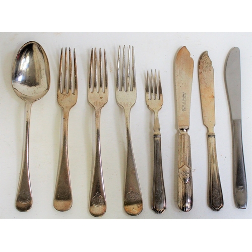 387 - Selection of East Coast Joint Stock & Metropolitan Railway Dining Club matching fish knife & fork (e... 