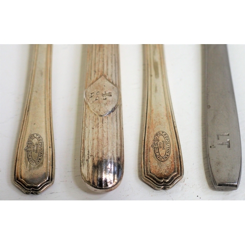 387 - Selection of East Coast Joint Stock & Metropolitan Railway Dining Club matching fish knife & fork (e... 