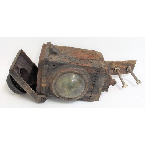 409 - London North Eastern Railway / BR(E) C/I signal lamp cases various condition. (4) (Dispatch by Mailb... 